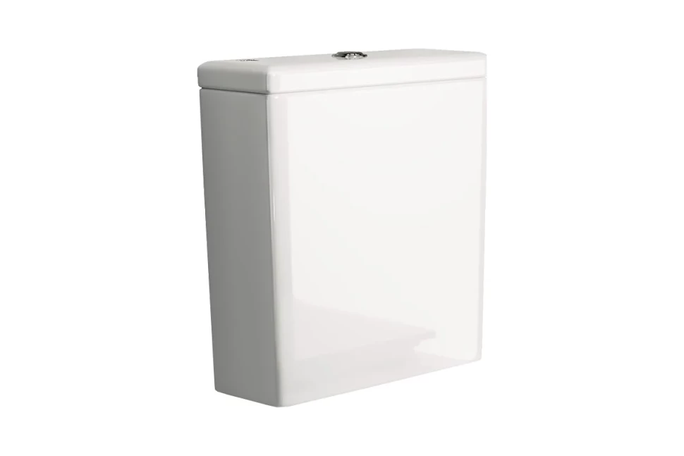 Бачок для унитаза CUBIC Rimless, двойной смыв 3/6 арматура Ceramicanova