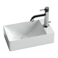 Умывальник подвесной прямоугольный (отверстие под смеситель R) Element 375x215x100мм