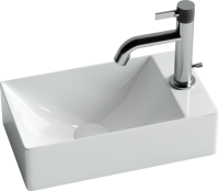 Умывальник подвесной прямоугольный (отверстие под смеситель R) Element 375x215x100мм