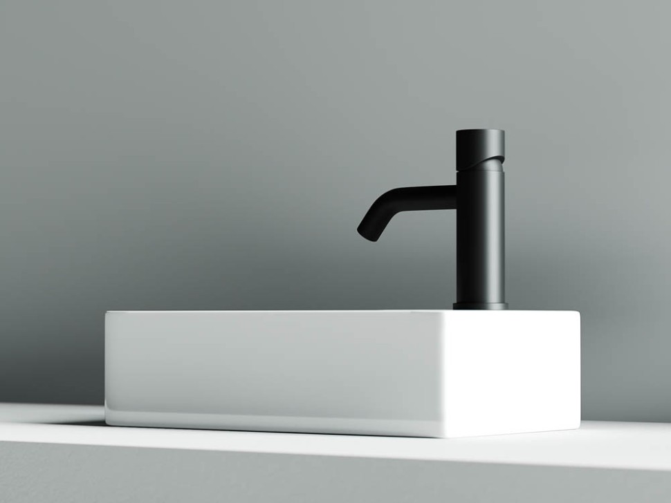 Умывальник подвесной прямоугольный (отверстие под смеситель R) Element 375x215x100мм