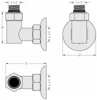 Набор комплектующих для ПС (G 1/2&quot; НР х G 3/4&quot; НГ)