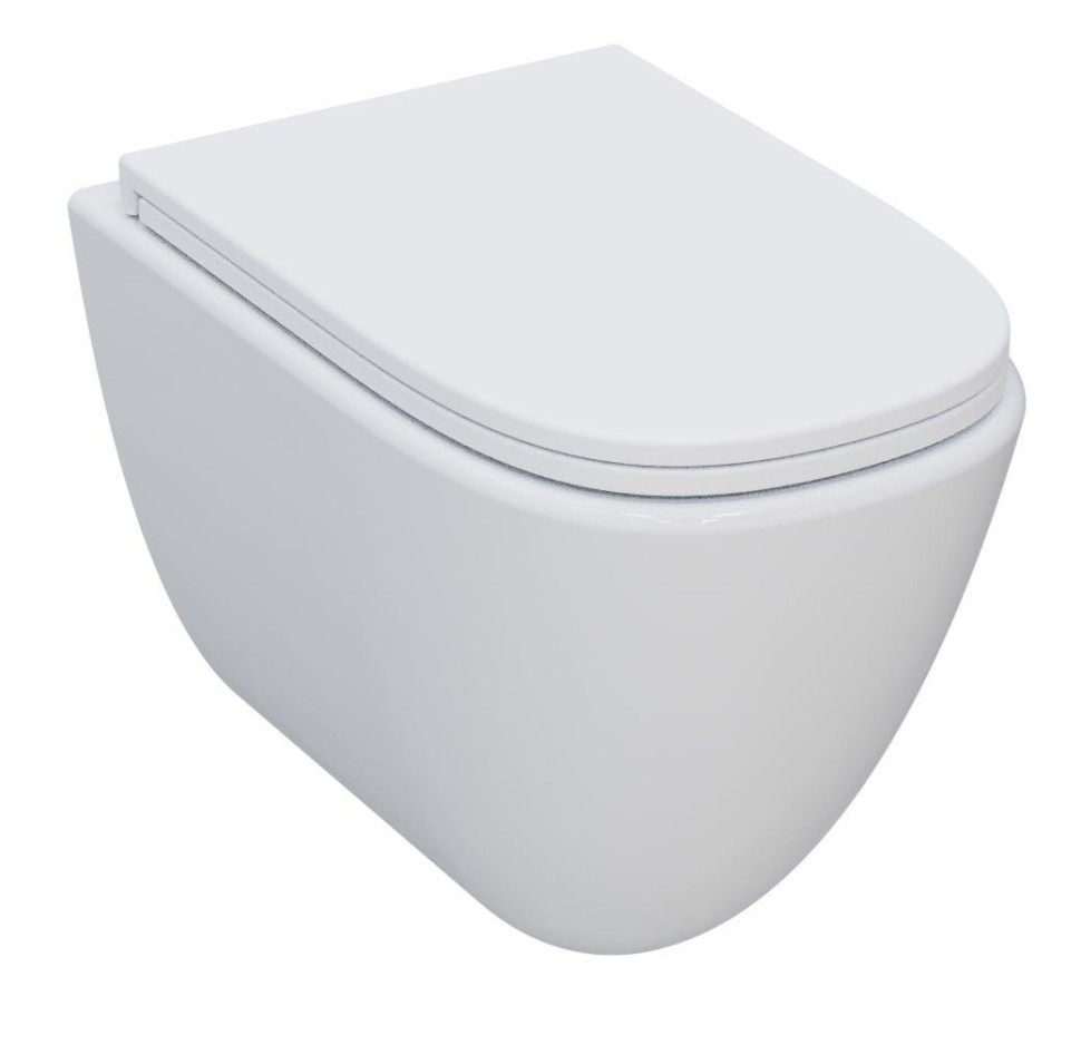 AQM2014PRO Унитаз подвесной сиденье SoftClose, технология смыва Invisible, скрыт крепеж. 520х360х400