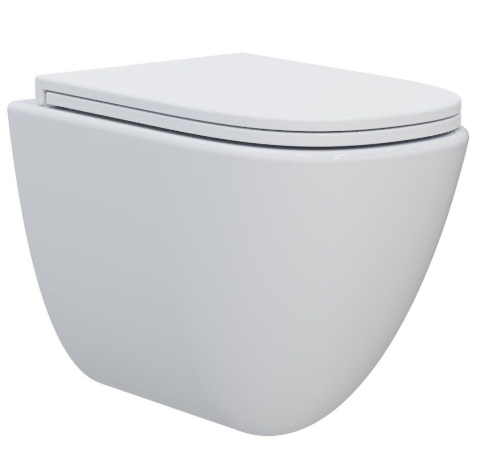 AQM2014PRO Унитаз подвесной сиденье SoftClose, технология смыва Invisible, скрыт крепеж. 520х360х400