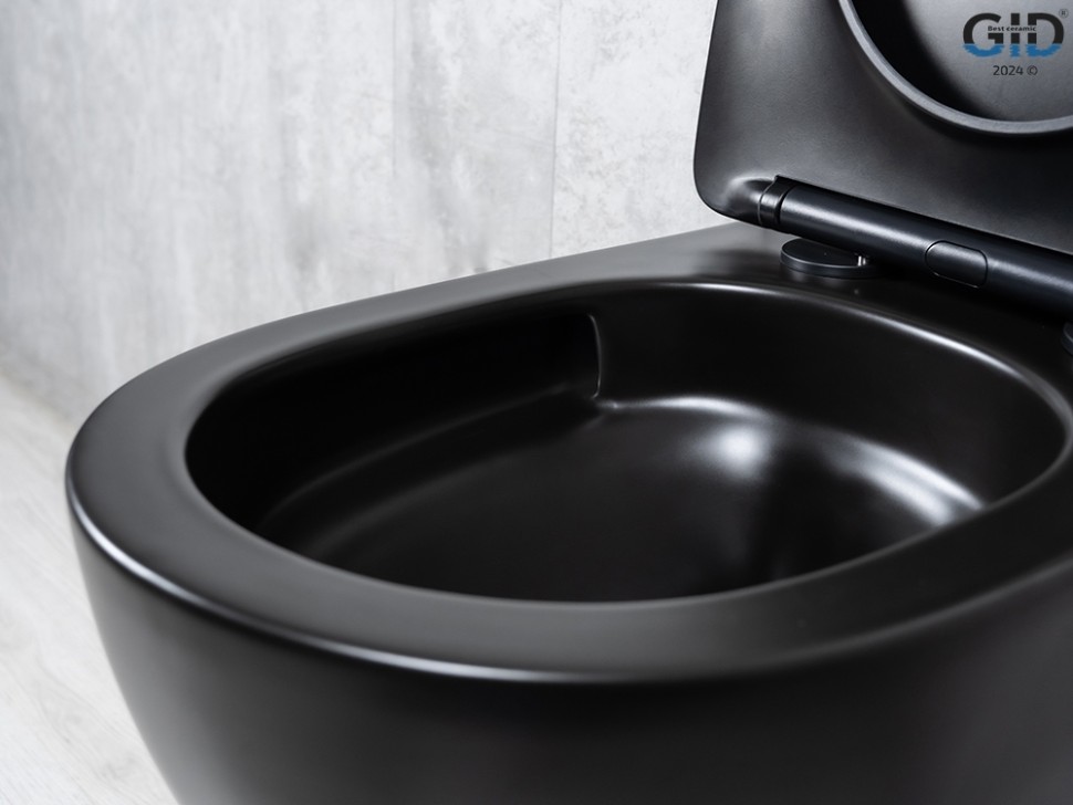 Унитаз подвесной Tornado Gid Tr2122TF-Bm 62261Y черный матовый 49x36x36