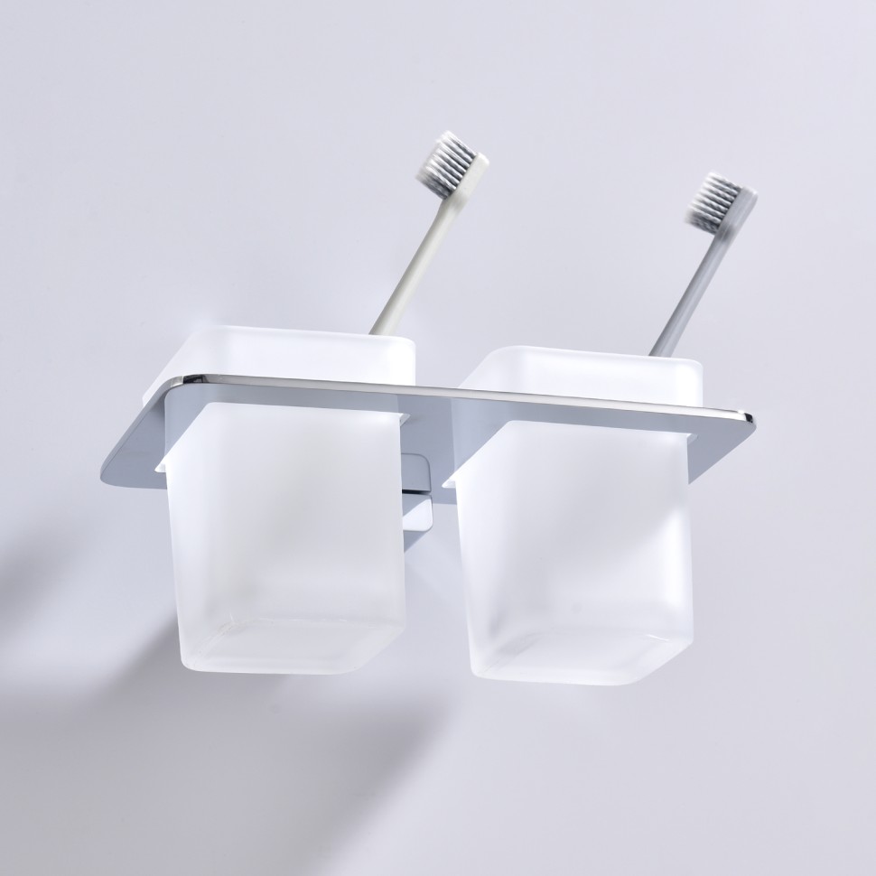 Держатель + 2 Стакана Raglo хром