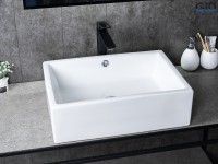Раковина Gid N9129 51125 накладная белая 51x38x15