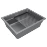 Мойка LUMI-PRO 55 UNI, IT-GRANIT, LU-PRO 55-GRM, серый металлик, 550х450, Paulmark
