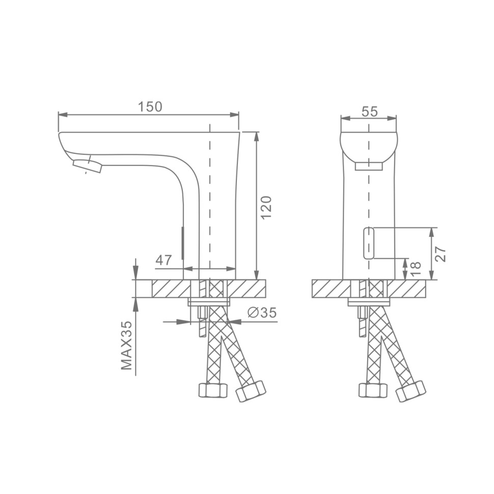 Сенсорный Raglo смеситель для раковины R03.17