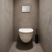 Кнопка смыва IBERICA BLANCA INOX-R нержавеющая сталь, хром матовый (IB.B015.01)