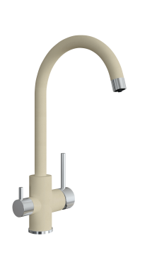 Смеситель для кухни Uperwood Quartz Premium UPD-01-02, с каналом для фильтрованной воды, бежевый