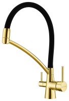 Смеситель для кухни SIEGEN, золото, Si213111-G, Paulmark