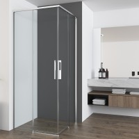 Душевой уголок Ultima VSS-7UL8010CL, 800*1000, хром, стекло прозрачное