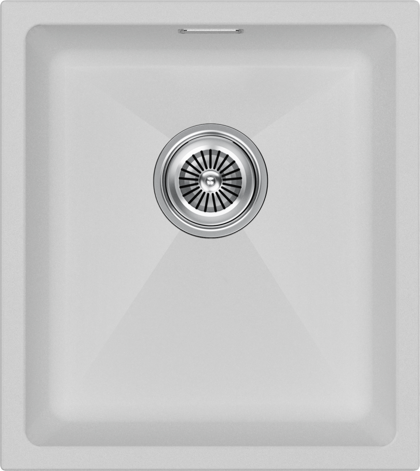 Мойка LUMI 41UNI, IT-GRANIT, LU41-WH, белый, 410х460, Paulmark