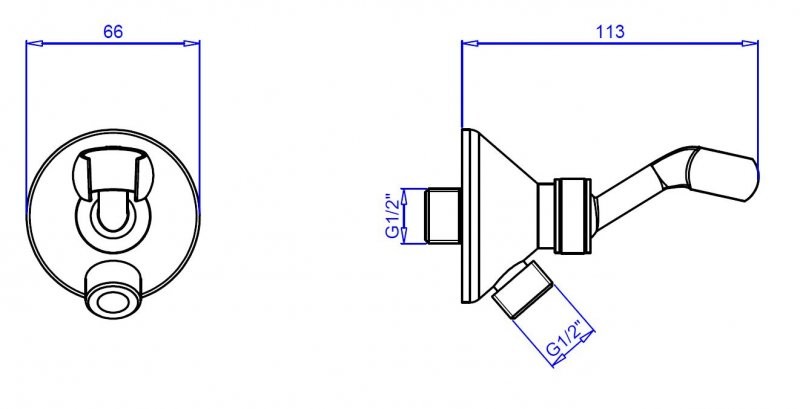 Штуцер с держателем CEZARES CZR-U-AI-C-03/24