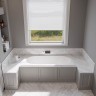 Ванна из искусственного камня STAMPO slim matt, 1700х750, белый, матовый