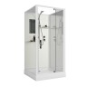 Душевая кабина Niagara Standart ST90/15Q/BK (90х90х200) квадрат,поддон 15см,распашная,проф.белый,без крыши,3 места