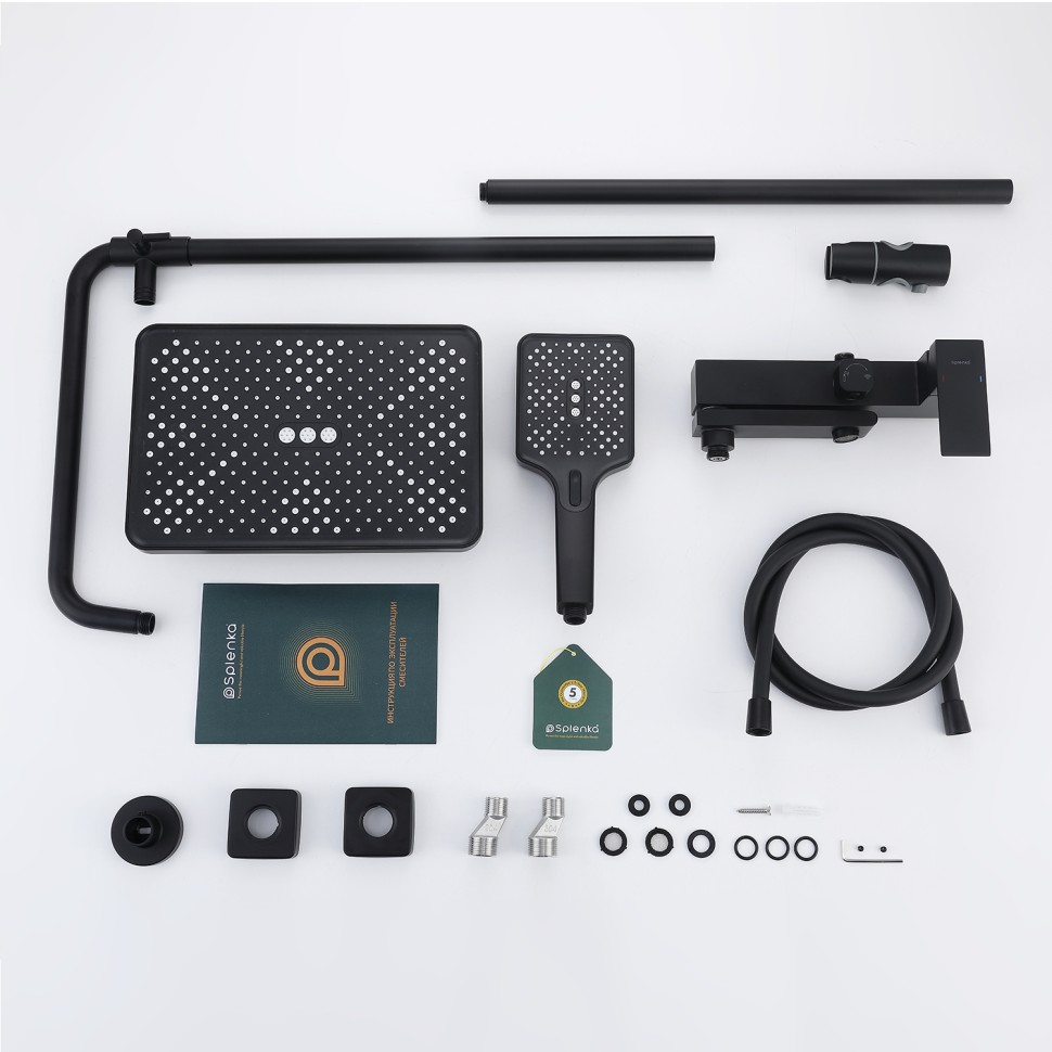 Душевая система Splenka для ванны и душа S224.24.06 Черный