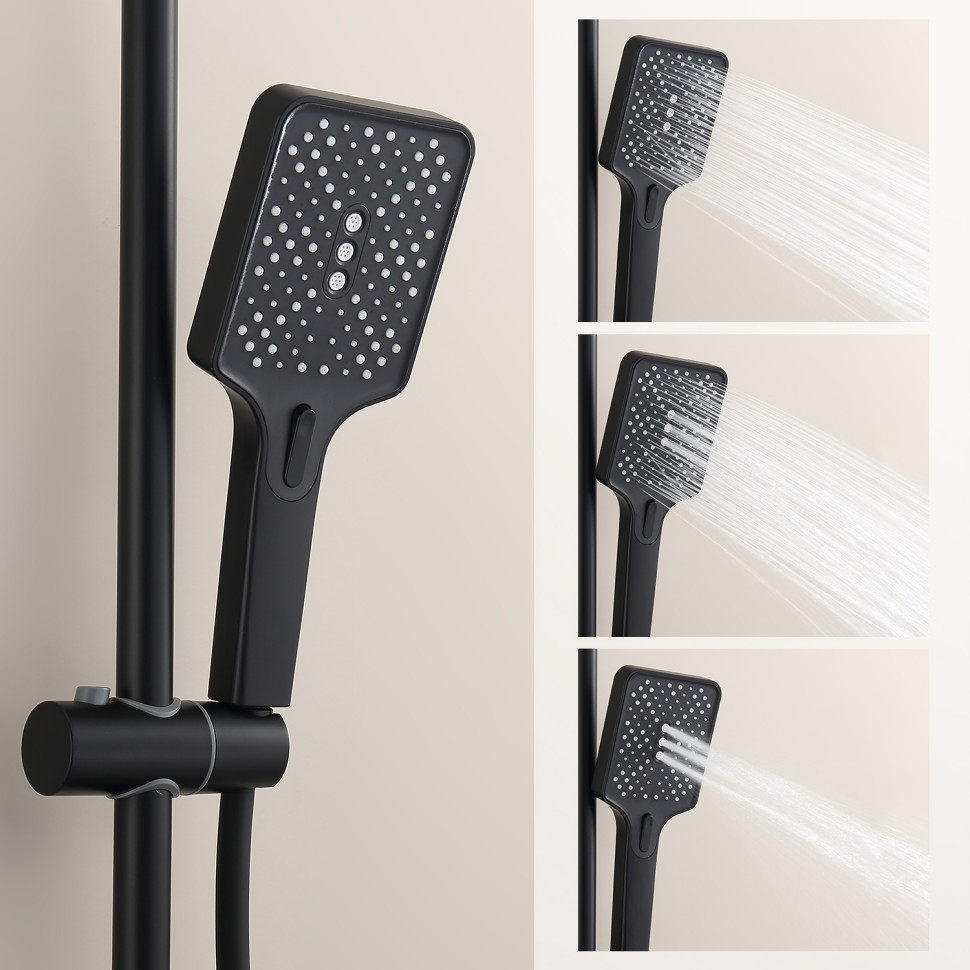 Душевая система Splenka для ванны и душа S224.24.06 Черный