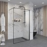 Душевая перегородка Niagara Nova NG-687-90ВLACK (90х195) черный,стекло прозрачное,1 место