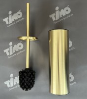 Щетка для туалета настенно-напольная Timo Saona 13161/17 золото матовое