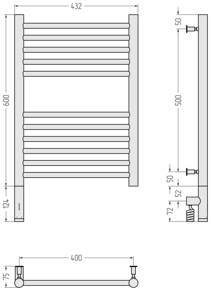 Богема 3.0 прямая 600х400 МЭМ левый