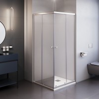 Душевой уголок Dolphin TN-205-J (Прозрачное, 800x800)