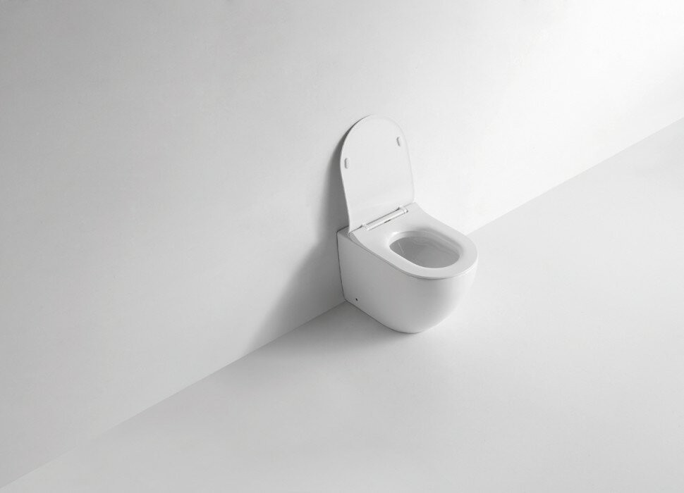 Унитаз приставной Ceramalux белый NS-3176