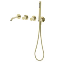 Смеситель для ванны Аура (Aura) VBTW-6AU1BG, встраиваемый, брашированное золото