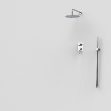 Душевой комплект GRB AURA 07074400 встраиваемый, двухрежимный, хром