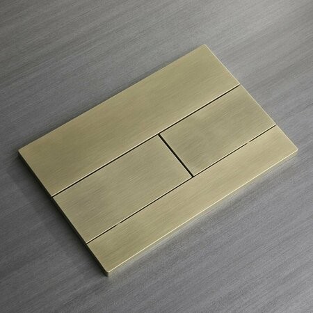 Кнопка смыва Veconi FLUSH V11, золотой брашинг