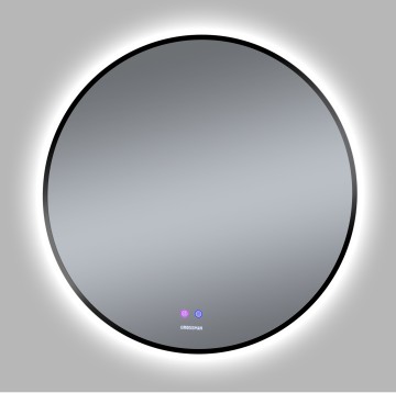 Зеркало COSMO-норма BLACK (700*700*45) LED с сенсорным выключателем и подогревом