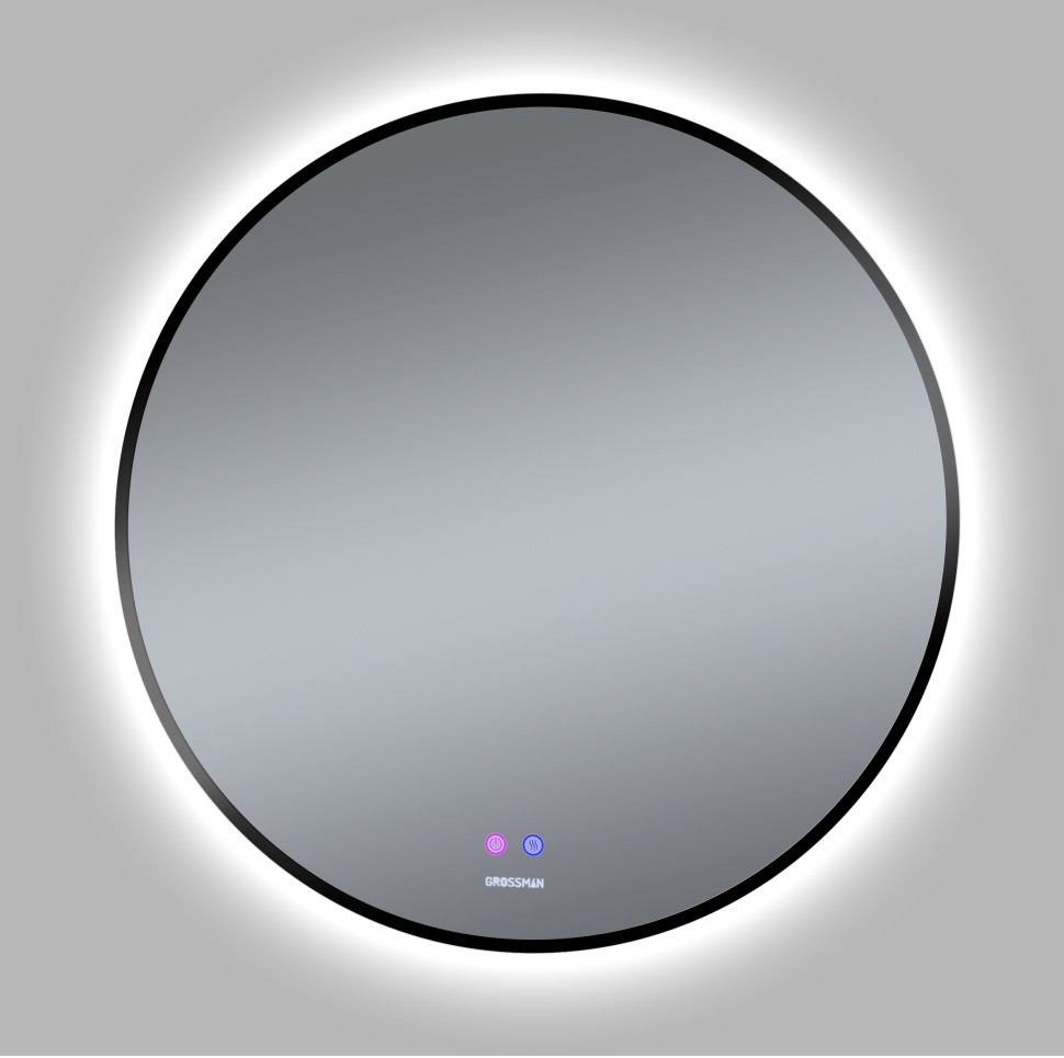 Зеркало COSMO-норма BLACK (700*700*45) LED с сенсорным выключателем и подогревом