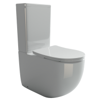 Напольная пристенная чаша унитаза METROPOL Rimless CN4001-B Ceramicanova