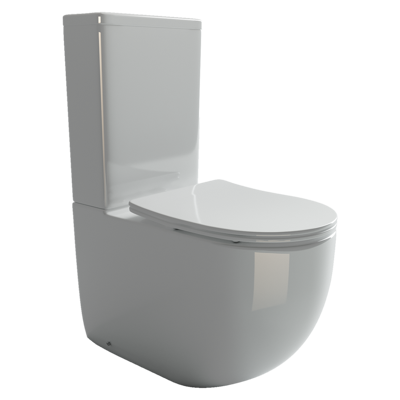 Напольная пристенная чаша унитаза METROPOL Rimless CN4001-B Ceramicanova