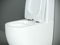 Напольная пристенная чаша унитаза METROPOL Rimless CN4001-B Ceramicanova