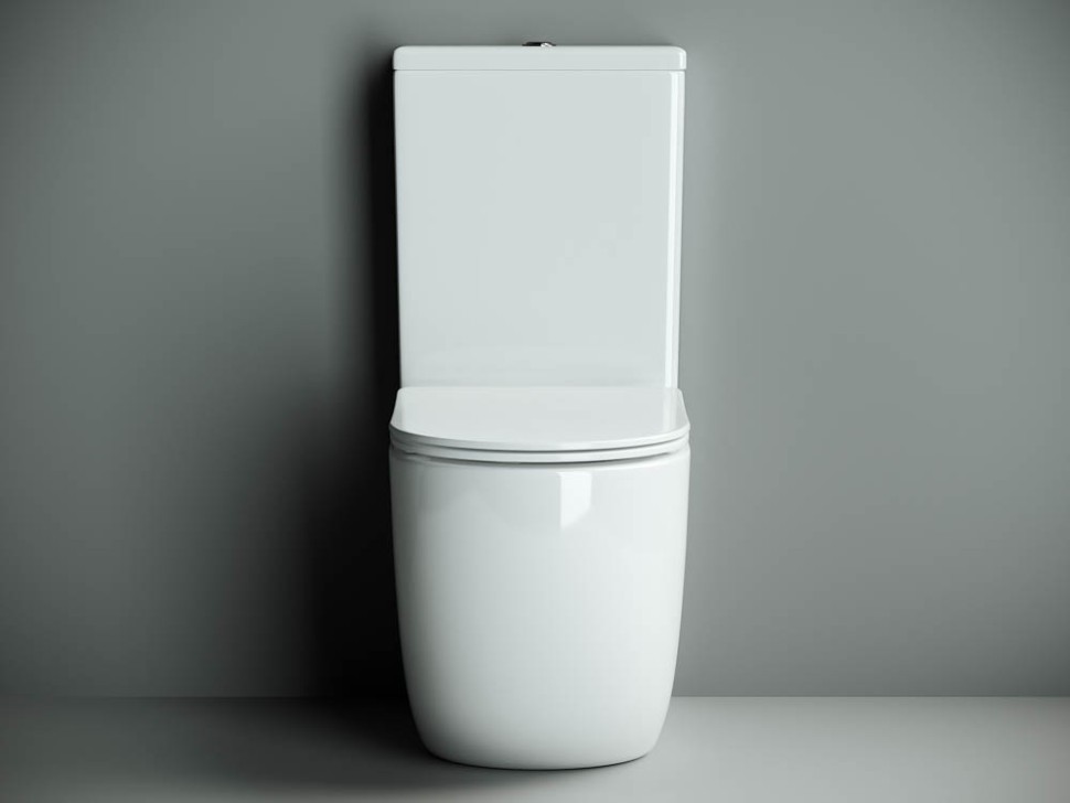 Напольная пристенная чаша унитаза METROPOL Rimless CN4001-B Ceramicanova