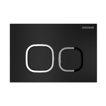 Комплект 3 в 1: Grossman инсталляция 900.K31.01.000+клавиша 700.K31.02.210.210 черный матовый+унитаз GR-4414S, 3 места
