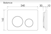 Комплект Подвесной унитаз Ulma Rimless + Система инсталляции Balance кнопка Circle, хром глянцевый