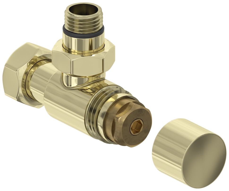 Вентиль угловой под шестигранник (G 1/2" НР х G 3/4" НГ)