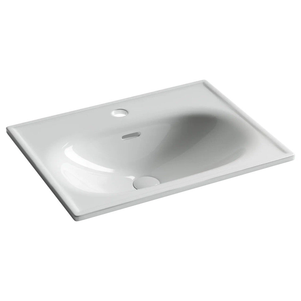 Раковина накладная CERAMICANOVA Sabo с отверстием под смеситель 600x460x130 белый