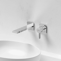 Смеситель для раковины SANCOS Linn c внутренней частью, хром, арт. SC9021CH