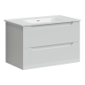 Тумба подвесная SANCOS Norma 2.0 790х450х500, c двумя ящиками оснащенными доводчиками, белый глянец , арт. NR2.080W