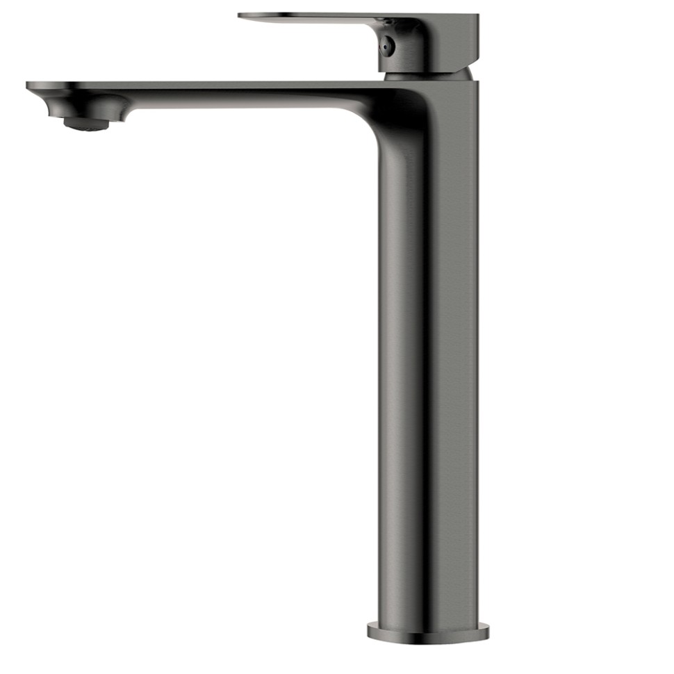 AQM6314GM Monza Смеситель для раковины однорычажный, серый матовый