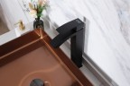 Смеситель высокий для раковины Gid Victoria L120-BM-D L120BMD черный матовый