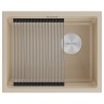 Мойка LUMI-PRO 55 UNI, IT-GRANIT, LU-PRO 55-LA, латте, 550х450, Paulmark