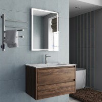 База под раковину Vincea  Gio 800 подвесная, 2 выкатных ящика soft-close, C.Oak