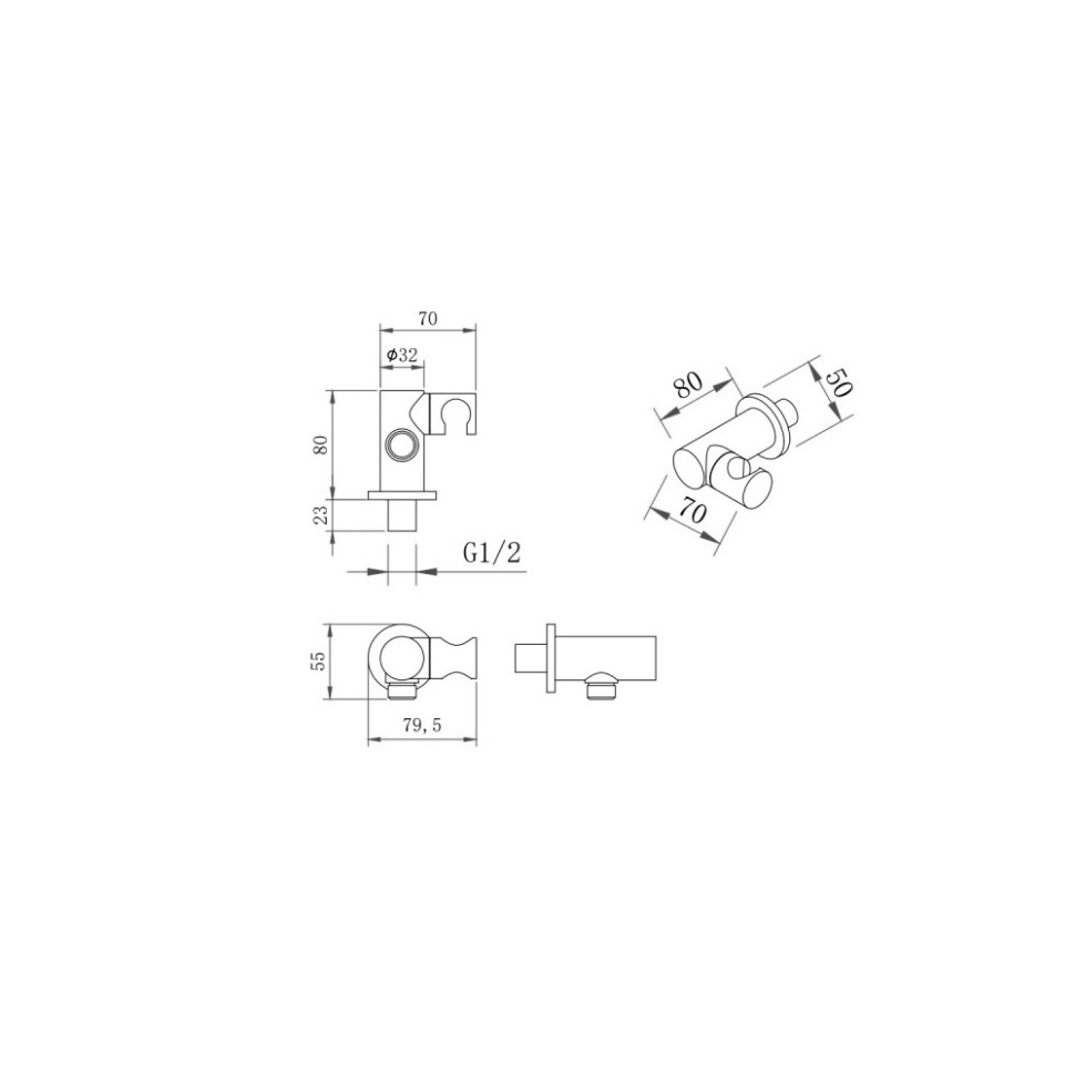 Душевой комплект BERGES NARDIS 2R, хром