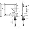 Смеситель для кухни Hansgrohe Finoris черный матовый 76060670