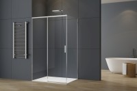 Душевой уголок Soft 2 VSR-3SO28010CL, 1000*800, хром, стекло прозрачное