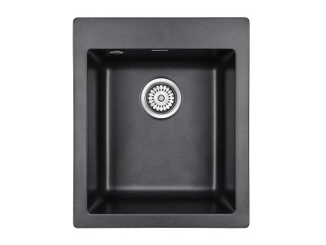 Мойка KANTE 40, IT-GRANIT, PM104249-BL, черный , 415х490 мм, Paulmark